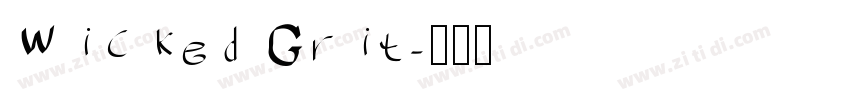 Wicked Grit字体转换